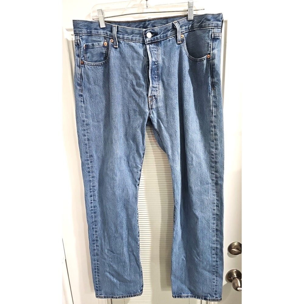 Levis 501 Mens 36x32 Jeans Blue Straight Fit 100% Cotton